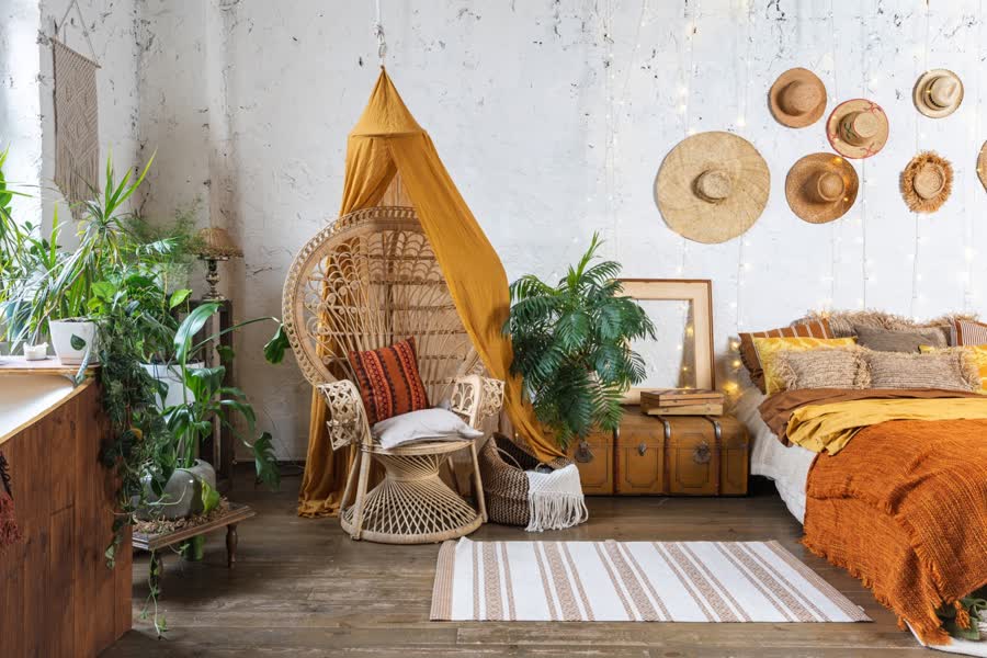 Bohemian interior — Layered and free