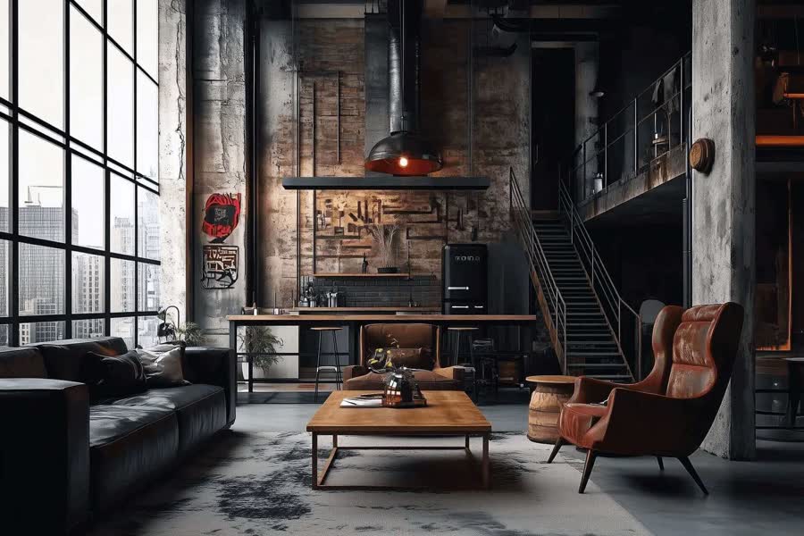 Industrial interior — Raw and honest